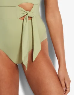 Seafolly Active One Shoulder Swimsuit - Pear Best