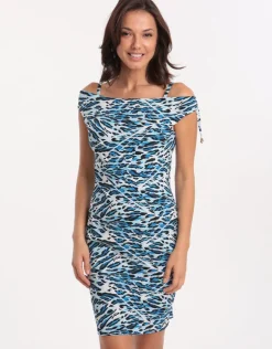 Roidal Africa Fonti Dress - Blue Outlet