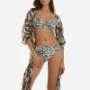 Roidal Africa Midi Beach Shirt - Animal Hot