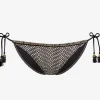 Watercult Afro Gem Tie Bikini Bottom - Black/Canvas Best