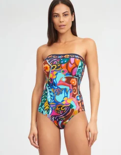Nuria Ferrer Aida Bandeau Swimsuit New