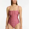 Jets Alessia Geo Minimal Tank Swimsuit - Peony Discount
