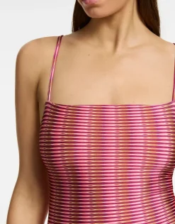 Jets Alessia Geo Minimal Tank Swimsuit - Peony Discount