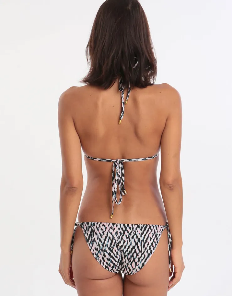 Jo Severin Alicia Ring Tri Bikini Top - Abstract Outlet