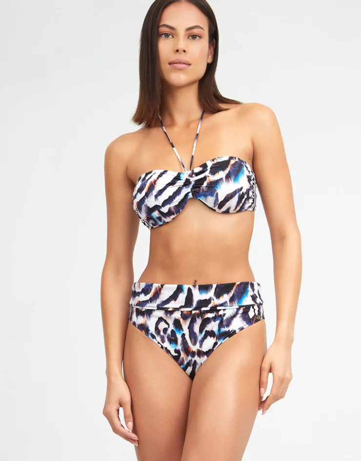 Nuria Ferrer Alika Bandeau Bikini Top - Animal Best