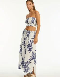 Sea Level Aloha Beach Skirt - White Outlet