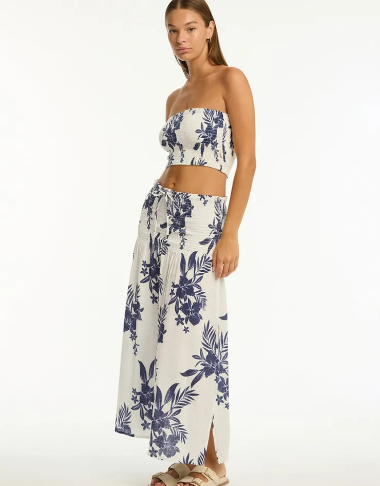 Sea Level Aloha Beach Skirt - White Outlet
