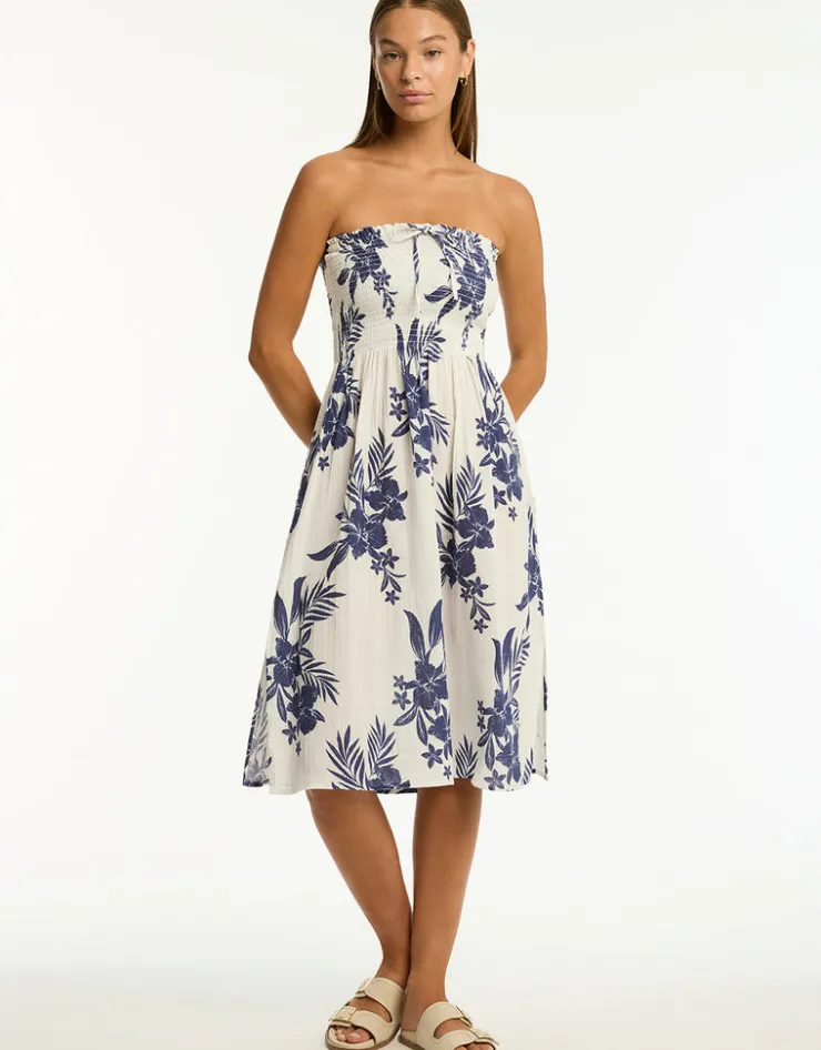 Sea Level Aloha Beach Skirt - White Outlet