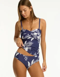 Sea Level Aloha Mid Bikini Pant - French Navy Outlet