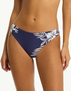 Sea Level Aloha Regular Cheeky Bikini Pant - French Navy Hot