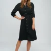 Pia Rossini Alora Shirt Dress - Black Fashion