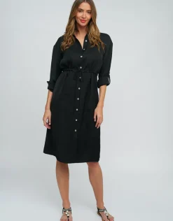 Pia Rossini Alora Shirt Dress - Black Fashion