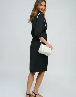 Pia Rossini Alora Shirt Dress - Black Fashion