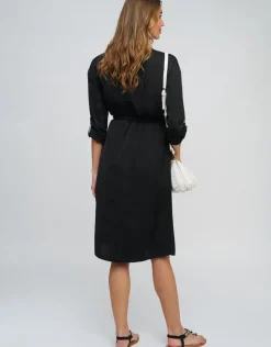 Pia Rossini Alora Shirt Dress - Black Fashion