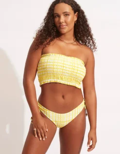 Seafolly Amalfi check loop side hipster bikini pant Clearance
