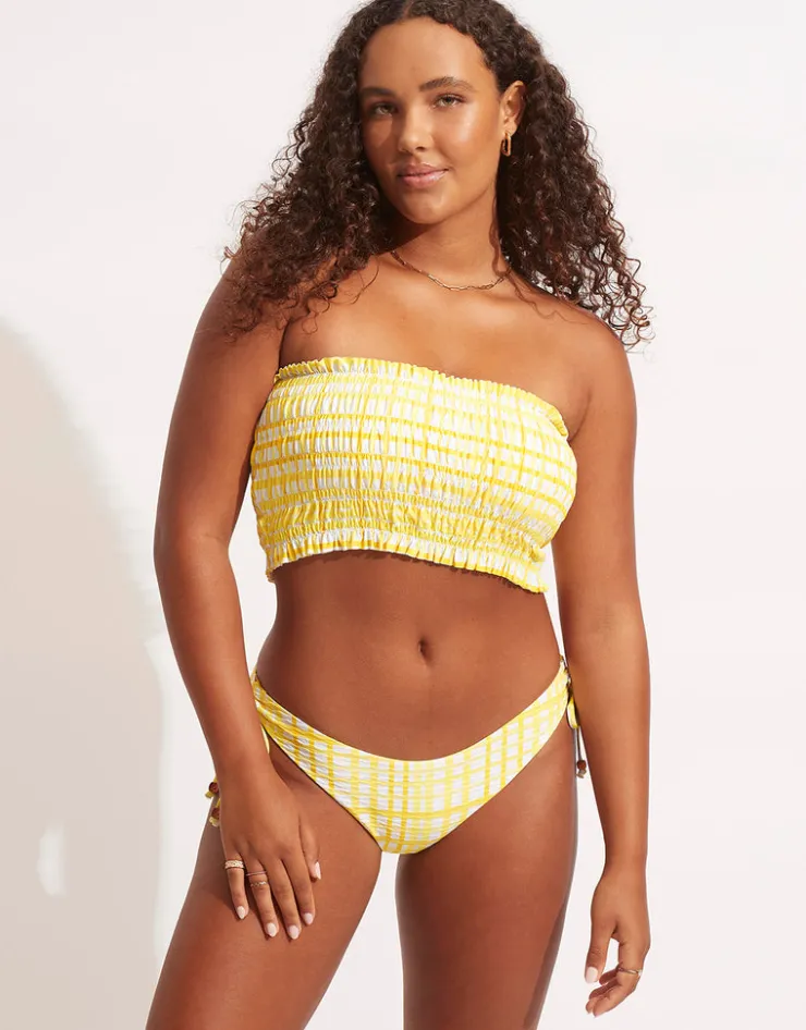 Seafolly Amalfi check loop side hipster bikini pant Clearance