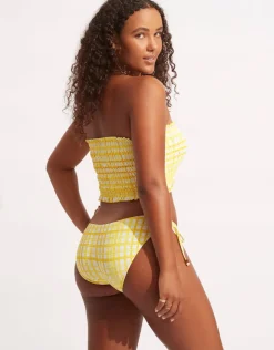 Seafolly Amalfi check loop side hipster bikini pant Clearance
