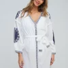 Pia Rossini Amara Tunic - White Navy New