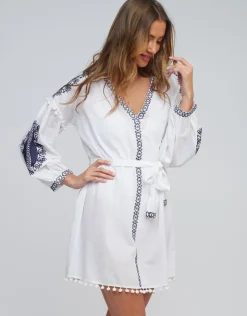 Pia Rossini Amara Tunic - White Navy New