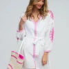 Pia Rossini Amara Tunic - White Pink New
