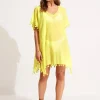 Seafolly Amnesia Kaftan - Celery Online