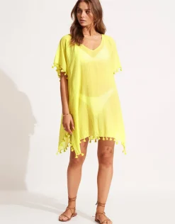 Seafolly Amnesia Kaftan - Celery Online