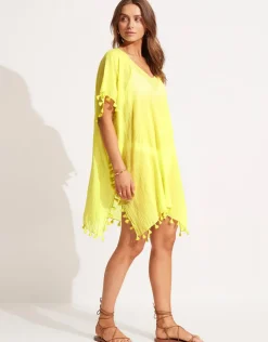 Seafolly Amnesia Kaftan - Celery Online