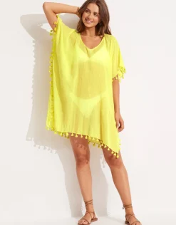 Seafolly Amnesia Kaftan - Celery Online
