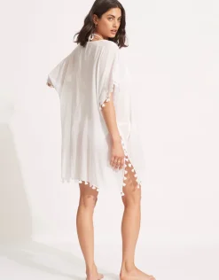Seafolly Amnesia Kaftan - White New