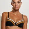 Maryan Mehlhorn Antagonist Underwired Bikini Top - Black Sand Caramel Fashion