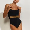 Maryan Mehlhorn Antagonist Underwired Swimsuit - Black Sand Caramel New