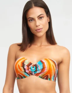 Nuria Ferrer Aquarelle Bandeau Bikini Top Clearance