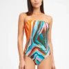 Nuria Ferrer Aquarelle Bandeau Swimsuit Hot