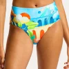 Seafolly Aquarius High Waist Bikini Pant - Turquoise Best