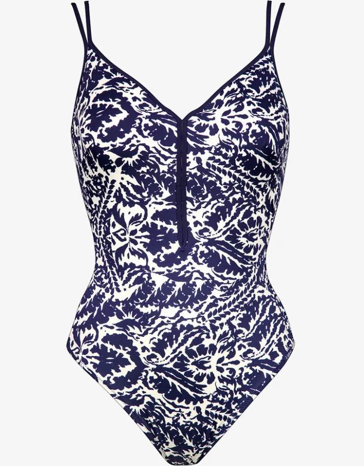 Lidea Arabesque Mood Underwired Swimsuit - Canvas Blue Outlet