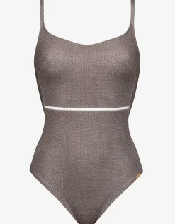 Maryan Mehlhorn Argentum Underwired Swimsuit - Metallic Zinc Clearance