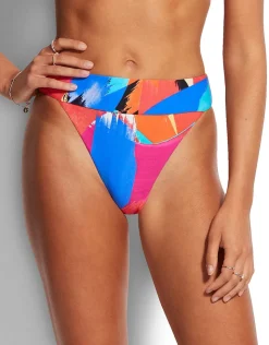 Seafolly Arthouse Banded Hi Rise Bikini Pant - Chilli Red Discount