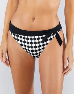 Nuria Ferrer Audrey Bikini Pant - Black and White Clearance