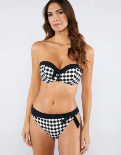 Nuria Ferrer Audrey Bikini Pant - Black and White Clearance
