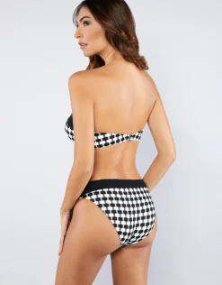 Nuria Ferrer Audrey Bikini Pant - Black and White Clearance