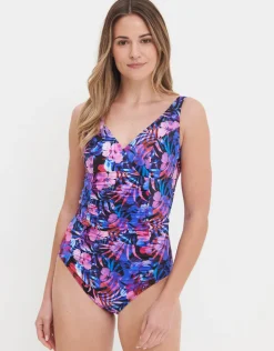 Halocline Ava Longer Length Swimsuit - Night Tropics Outlet