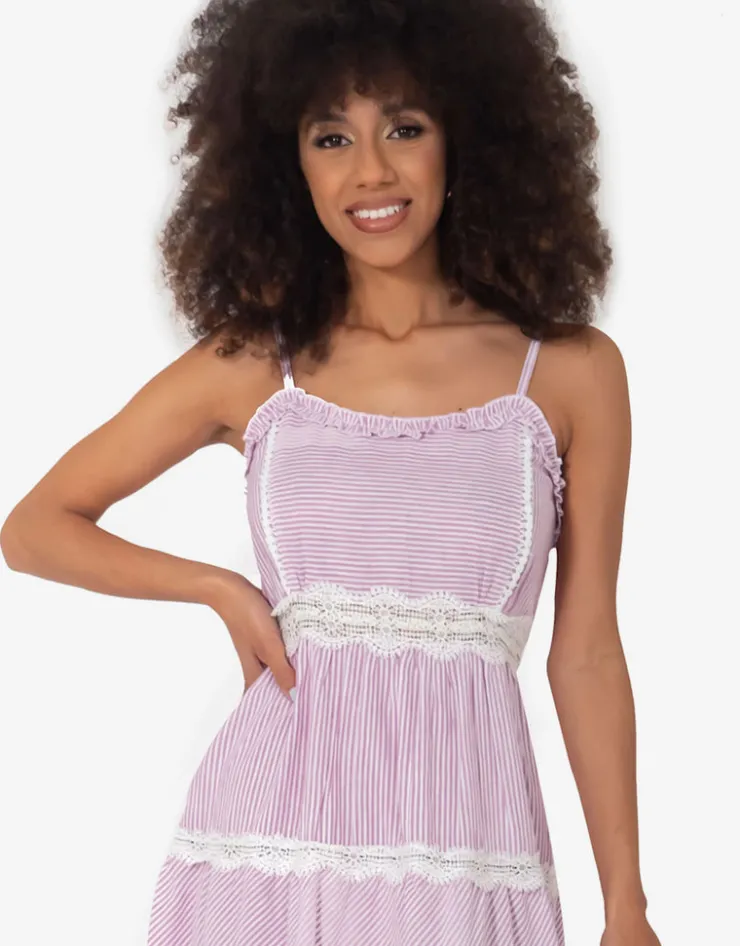 Iconique Ava Strappy Maxi Dress - Pink Hot