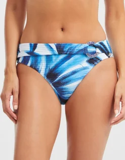 Nuria Ferrer Azura Bikini Pant - Blue and White Online