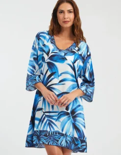 Nuria Ferrer Azura Dress - Blue and White Sale