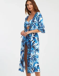 Nuria Ferrer Azura Kimono - Blue and White Online