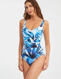 Nuria Ferrer Azura Underwired Swimsuit - Blue and White Online