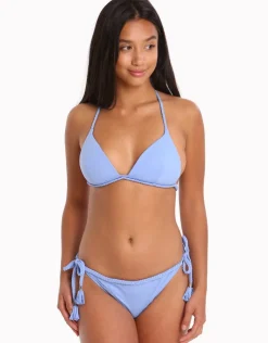 Paolita Bahari Blue Zera Braided Tie Bikini Bottom - Blue Clearance