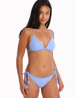 Paolita Bahari Blue Zera Braided Tie Bikini Bottom - Blue Clearance