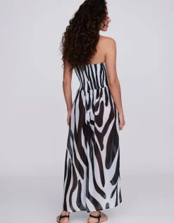 Pia Rossini Bali Maxi Dress - Black and White Outlet