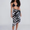 Pia Rossini Bali Sarong - Black and White Discount